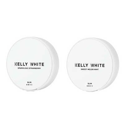 10mg Kelly White Medium Slim Nicotine Pouches - 20 Pouches